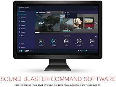 Sound BlasterX G6 Hi-Res 130dB 32bit/384kHz Gaming DAC, External USB Sound Card with Xamp Headphone Amp, Dolby Digital, 7.1 Virtual Surround Sound