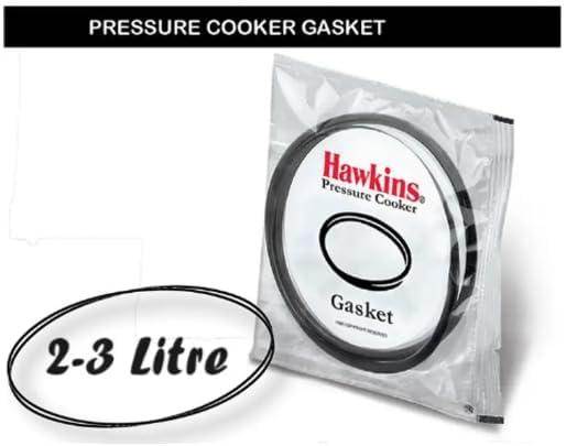 HAWKINS Rubber Gasket Sealing Ring for 2–4 L Pressure Cookers (Black) – Set of 2, Baby Gaskets