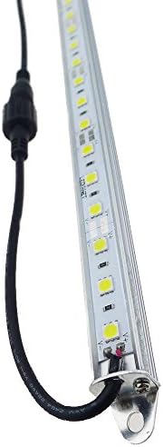 12" Blue 460nm LED Aquarium Fish Tank Light SMD5050 Waterproof IP67 | 18LEDs Aluminum LED Lighting 12V DC Grow Plant Light Bar Marine Reef Aquariums Lighs (No Adapter and Dimmer)