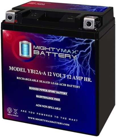 Mighty Max Battery YB14L-A2 -12 Volt 12 AH, 210 CCA, Rechargeable Maintenance Free SLA AGM Motorcycle Battery