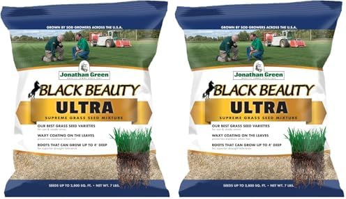 Jonathan Green (10323) Black Beauty Ultra Grass Seed - Cool Season Lawn Seed (25 lb)