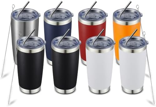 COMOOO 20oz Double Wall Vacuum Insulated Travel Mug