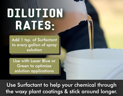 Concentrated Surfactant for Herbicides Non-Ionic 8oz, Increase Product Coverage, Penetration, Effectiveness