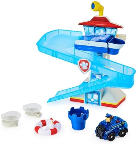 Paw Patrol Adventure Bay Bath Playset with Light-Up Chase Vehicle
