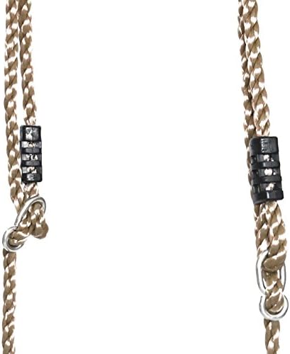 PLAYBERG Outdoor Wooden Tree Swing with Hanging Ropes