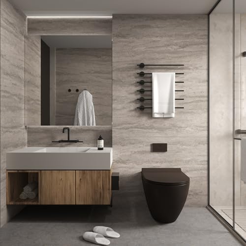 48x197inch Extra Wide Grey Marble Wallpaper Peel Stick Matte Thick Waterproof Adhesive Furniture Sticker Dark Gray Granite Textured Countertop Contact Paper Vinyl Wall Sticker for Bedroom Living Room