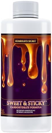 Humboldts Secret Sweet & Sticky Carbohydrate and Saccharide Plant Energy Additive | Indoor and Outdoor Plant Nutrients Enhancer for Growth and Aroma | Boosts Flavor and Development | 32 Ounce
