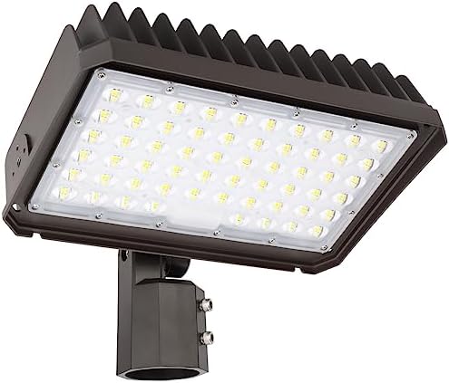 kadision 150W LED Flood Light, Dusk-to-Dawn Photocell, Slip Fitter Mount