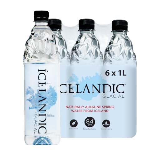 Icelandic Glacial Natural Spring Alkaline Water, 16.9 Fl Oz (Pack of 24) | Natural Spring Alkaline Water