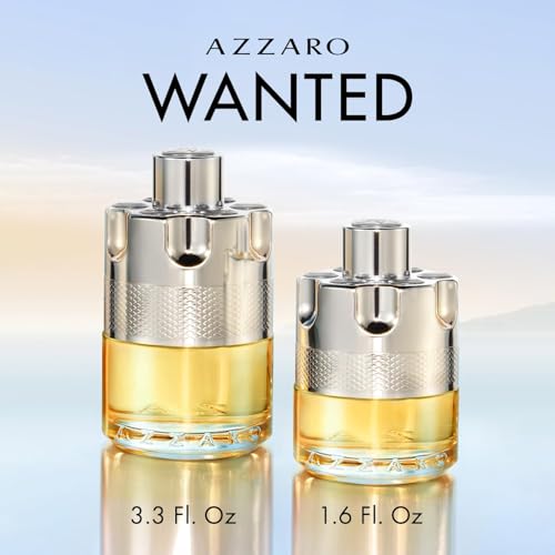 Azzaro Wanted Eau de Toilette - Vibrant & Irresistible Mens Cologne - Woody, Citrus & Spicy Fragrance - Cardamom, Lemon