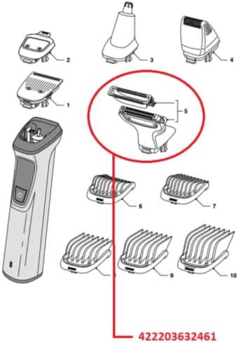 Philips Norelco Replacement BodyGroom Head for Select Models