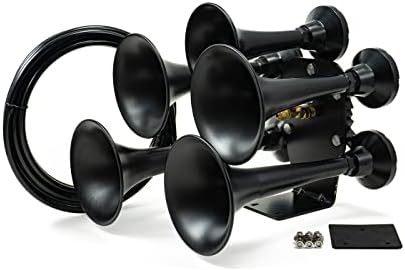 HornBlasters Smooth Black 5 Trumpet Katrina Train Horn
