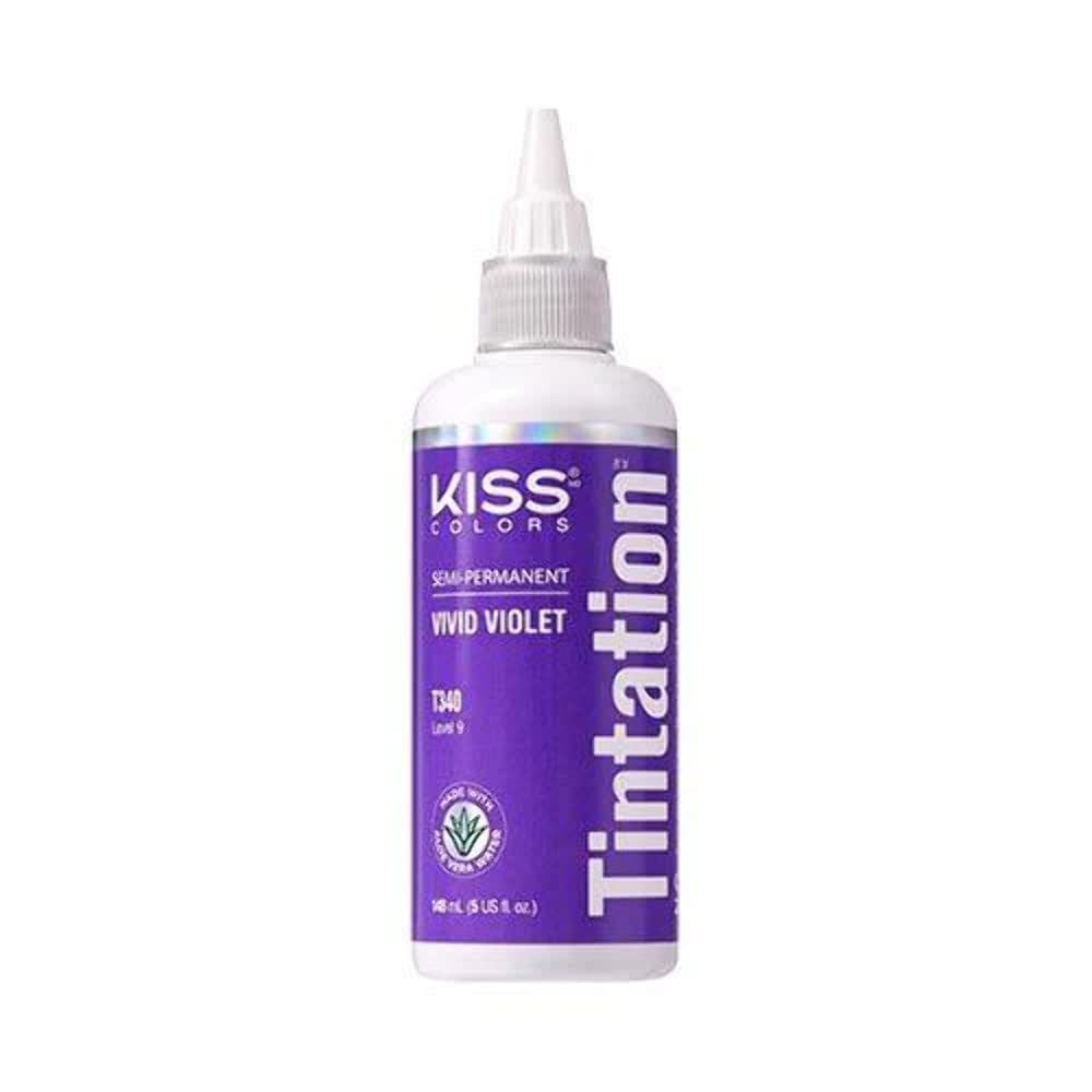 Red by Kiss Tintation Semi-Permanent Hair Color, Aloe Vera Water Based, Argan Oil, Olive Oil, Collagen & Keratin, Long-Lasting Color Dye (Honey Brown, 5 Fl Oz)
