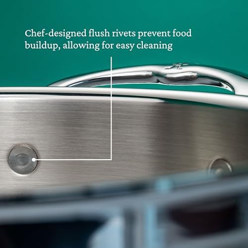 Hestan ProBond Forged - Professional Clad Stainless Steel Sauce Pan with Helper Handle, 4 Quart, Induction Compatible