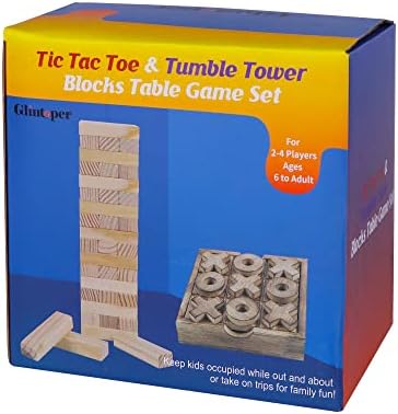 Glintoper Tic Tac Toe & 4 in a Row Tables Game Set