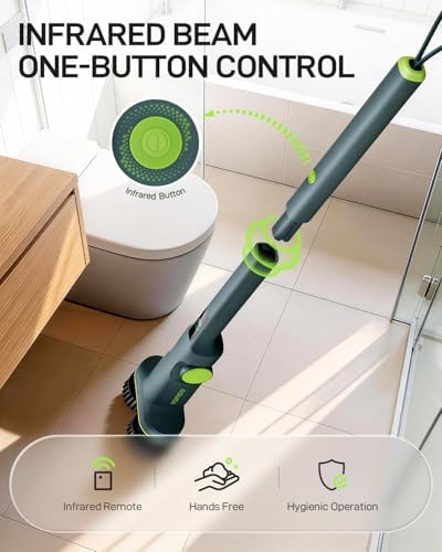 Electric Spin Scrubber Cordless Cleaning Brush | Adjustable Handle and Powerful Motor for Deep Cleaning Bathroom, Tile, Shower