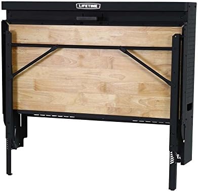 LIFETIME Products Wall Mounted Work Table, 4', Wood Varnish (80421)