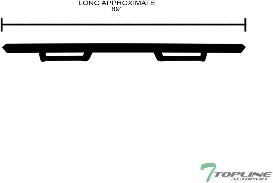 7422454773782 Compatible with 1999-2016 Ford F250 F350 F450 F550 Superduty Super (Extended) Cab Matte Black Hoop Drop Step Side Nerf Bars v2