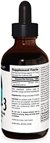 Source Naturals Vitamin D-3 Liquid Drops 2000 iu Supports Bone & Immune Health - 4 Fluid oz | Bioactive Form For Bone And Immune Health*