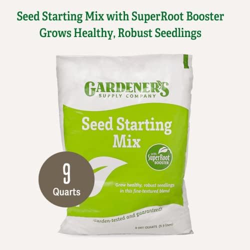 Gardeners Supply Company SuperRoot Booster Seed Starter Mix | Promotes Strong Roots & Boost Plant Growth | High Nutrients Plant Food for Seed