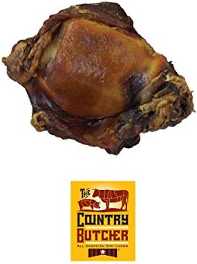 THE COUNTRY BUTCHER Crown Knuckle Beef Dog Bones, Natural Chew, USA, 4 Ct