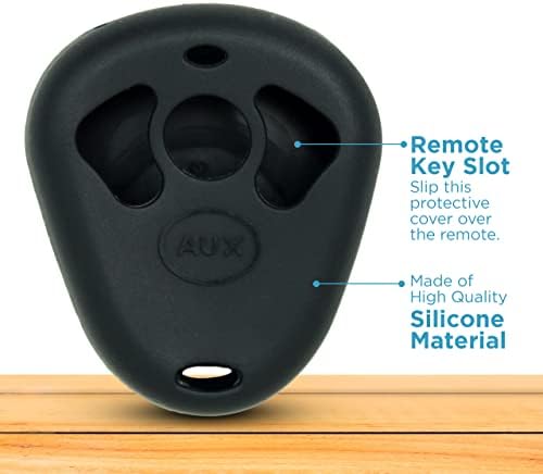 Replacement for New Silicone Cover Protective Case for Viper Python Remote 474T- Black