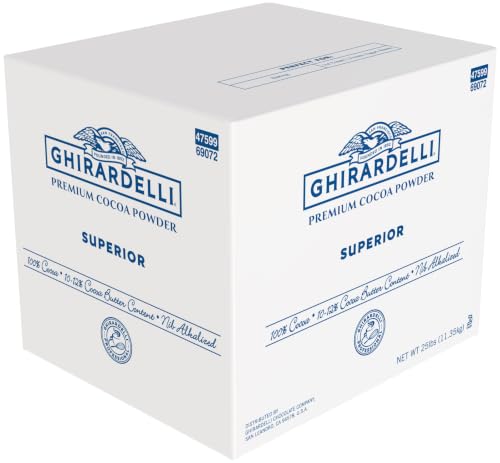 Ghirardelli Chocolate Superior Cocoa Powder, 25-Pound Box