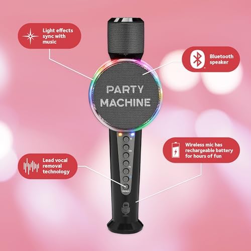Singing Machine Wireless Karaoke Microphone for Kids & Adults