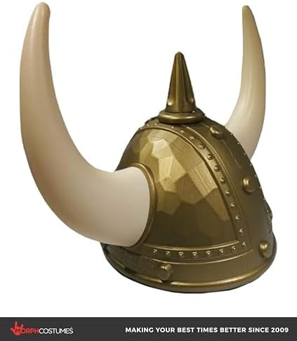 Nicky Bigs Novelties Viking Helmet, Medieval Helmet, Vikings Hat, Viking Costume Accessories, Halloween Costume Accessory