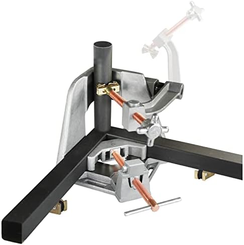 Strong Hand Tools 3-Axis Fixture Vise with Quick Acting Screw, Two Stand-Offs,"Swing Away" Arm with 4.75-Inch Miter Joint, 3.92-Inch T-Clearance, WAC45-SW