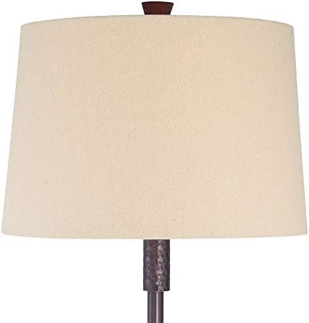 Regency Hill Fallon 66" Tall Bronze USB and Outlet Tray Table Floor Lamp