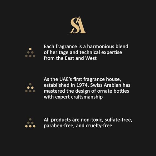 Swiss Arabian Noora Onyx - Luxury Products From Dubai - Long Lasting And Addictive Personal Perfume Oil Fragrance - Seductive Signature Aroma - The Luxurious Scent Of Arabia - 0.4 Oz