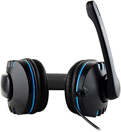 HHmei New Gaming Headset Voice Control Wired HI-FI Sound Quality for PS4 Black - PS4 Wired Headset Headset