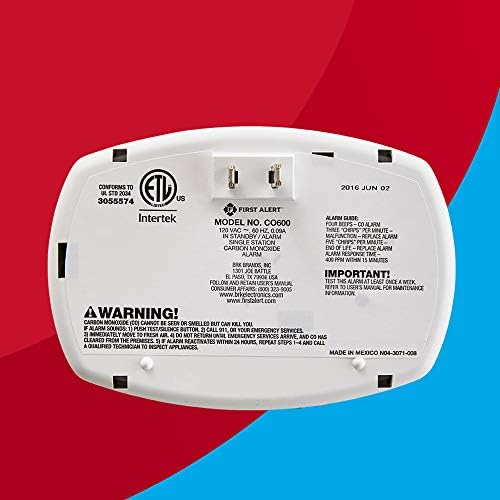 First Alert CO600-3 Plug-In Carbon Monoxide Alarm, 3-Pack | CO600 3-Pack