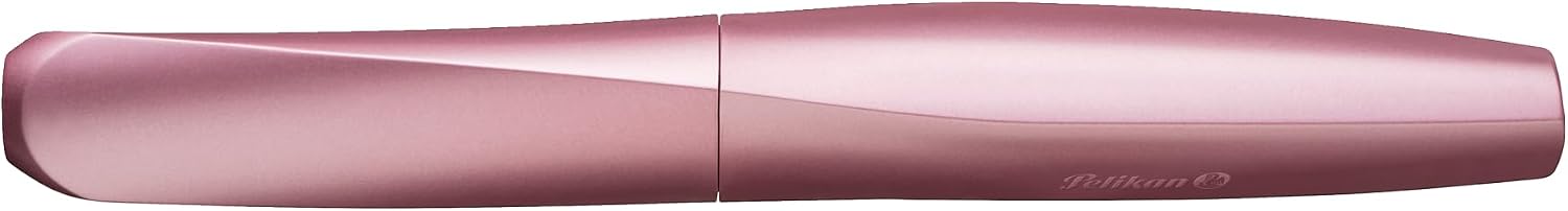 Pelikan Twist Fountain Pen with 1 Ink Cartridge, Medium Nib, Silver, Boxed (947101)