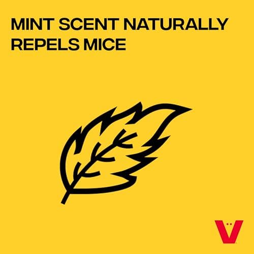 Victor M805 Scent-Away Natural Rodent Repeller – Peppermint Oil Mouse and Rat Repellent – 5 High-Strength Rodent Repelling Sachets Included