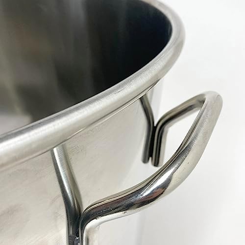 Bayou Classic 1124 24-qt Stainless Stockpot w/Lid And Basket Includes Vented Lid Perforated Stainless Steel Basket Perfect For Steaming Boiling and