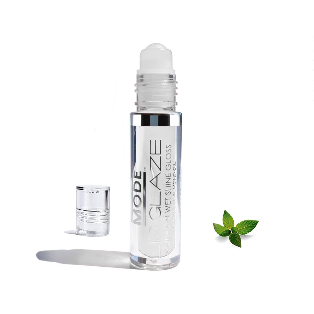 MODE Lip Glaze Cotton Candy Flavored Lip Gloss, Hydrating Sheer Wet Shine, Skincare Fruit Oils
