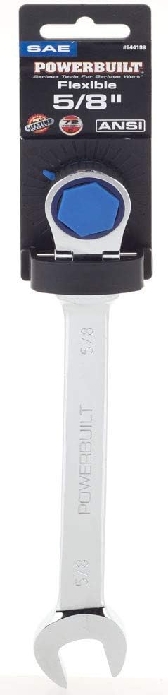 Powerbuilt E10/E12 Ratcheting Double Box-End E-Torx E-Star Wrench, 72-Tooth Ratcheting Wrench with 5-Degree Swing for Tight Spaces - 641760