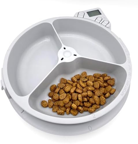 Cat Mate C300 Automatic 3 Meal Pet Feeder with Digital Timer for Cats and Small Dogs