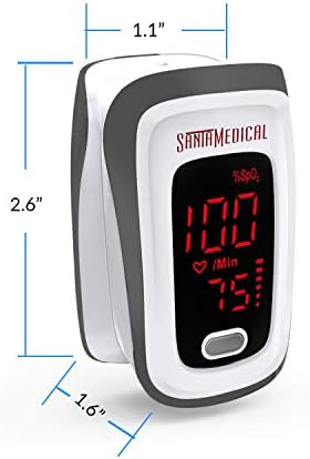 Fingertip Pulse Oximeter, Blood Oxygen Saturation Monitor (SpO2) with Pulse Rate Measurements and Pulse Bar Graph