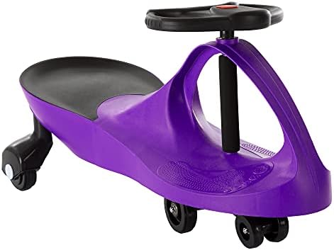 Wiggle Car Ride On Toy - No Batteries, Gears or Pedals - Twist, Swivel, Go - Outdoor Ride Ons for Kids 3 Years and Up by Lil' Rider (Hot Pink)