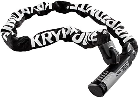 Kryptonite Kryptolok 912 9.5mm Combo Chain Bicycle Lock , Black | chain-bike-locks