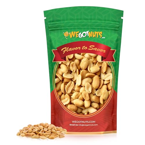 Roasted Unsalted Peanuts 5 Pounds (80oz) By We Got Nuts – Premium Quality Kosher Peanut – Healthy & Natural Rich Flavor Snack – Great For DIY