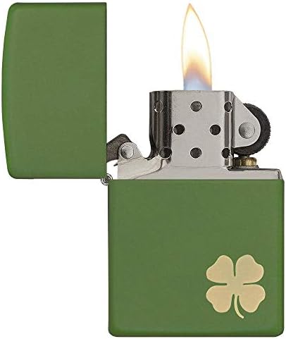 Zippo Clover Design Pocket Lighter, High Polish Chrome, One Size (ZO24699)