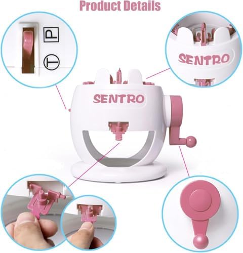 Umootek SENTRO 40 Needles Knitting Machine with Electric Adapter, Knitting Board Rotating Double Loom, Smart Weaving Loom Round Knitting Machines