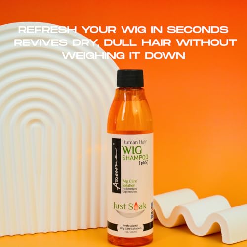 Awesome Human Hair Wig Leave in Conditioner Spray, pH5, Detangler & Easy Combing, Promoting Silkiness, Shine & Freshness, preventing Dryness (7 fl oz) | Full-size camellia oil mist that brings dry human hair wigs back to life