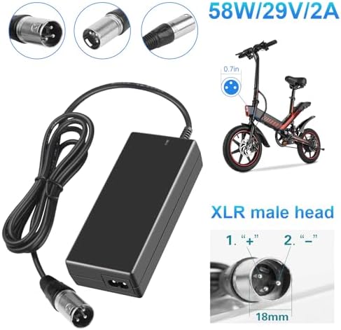 29V 2A for 24V 2A Scooter Battery Charger for Golden Buzzaround Lite, Jazzy Power Chair, Pride Hoveround Mobility, Schwinn S300 S350 S400 S500 S650