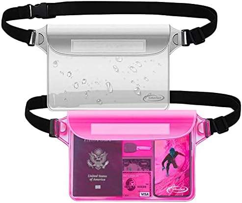 AiRunTech Waterproof Fanny Pack,Phone Pouch Dry Bag for Passport Wallet Purse,Floating Waterproof Bags for Travel Beach Swimming Kayaking Boating Cruise Accessories