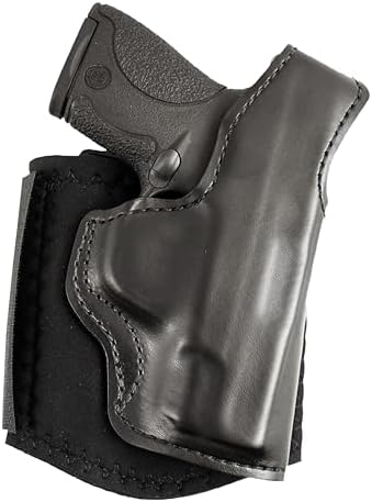 Desantis Die Hard Ankle Rig - Right Hand Draw, Black | Fits S&W M&P SHIELD 9/40, M2.0 9/40, 9 SHIELD PLUS, Concealed Ankle Holster